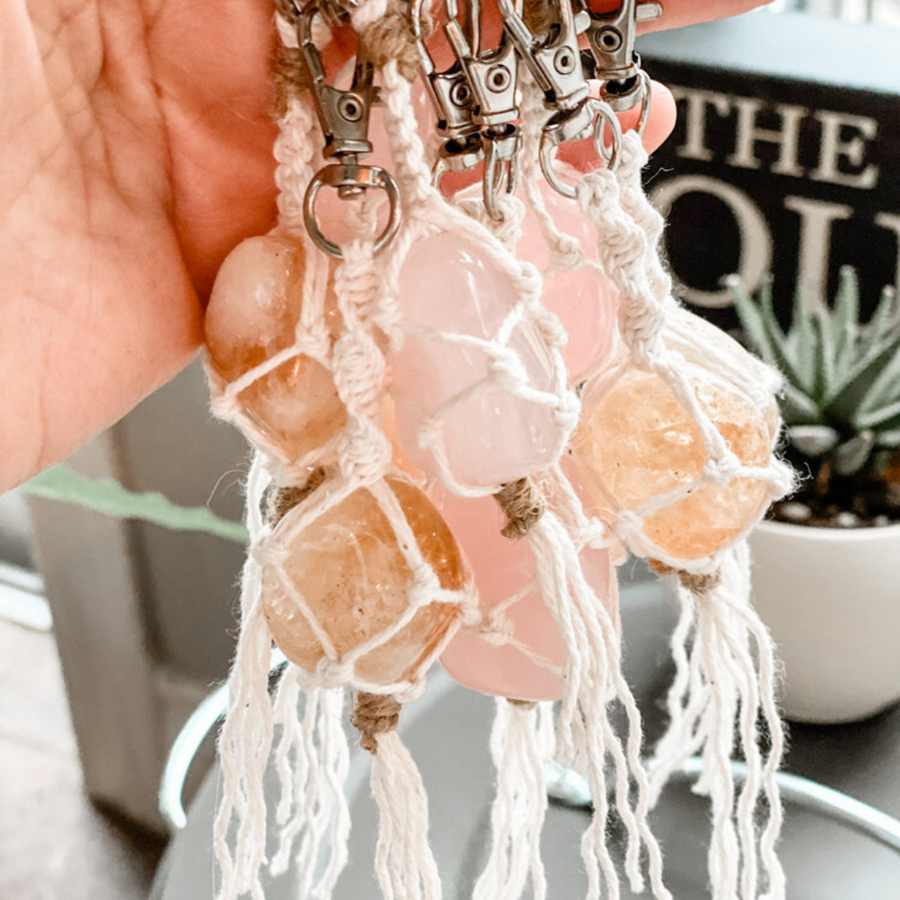 Macramé Crystal Keychain – Tangco